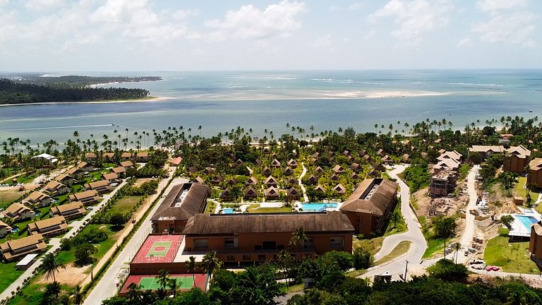 Flat 107 EM Luxo com varanda gourmet no Eco Resort Praia dos