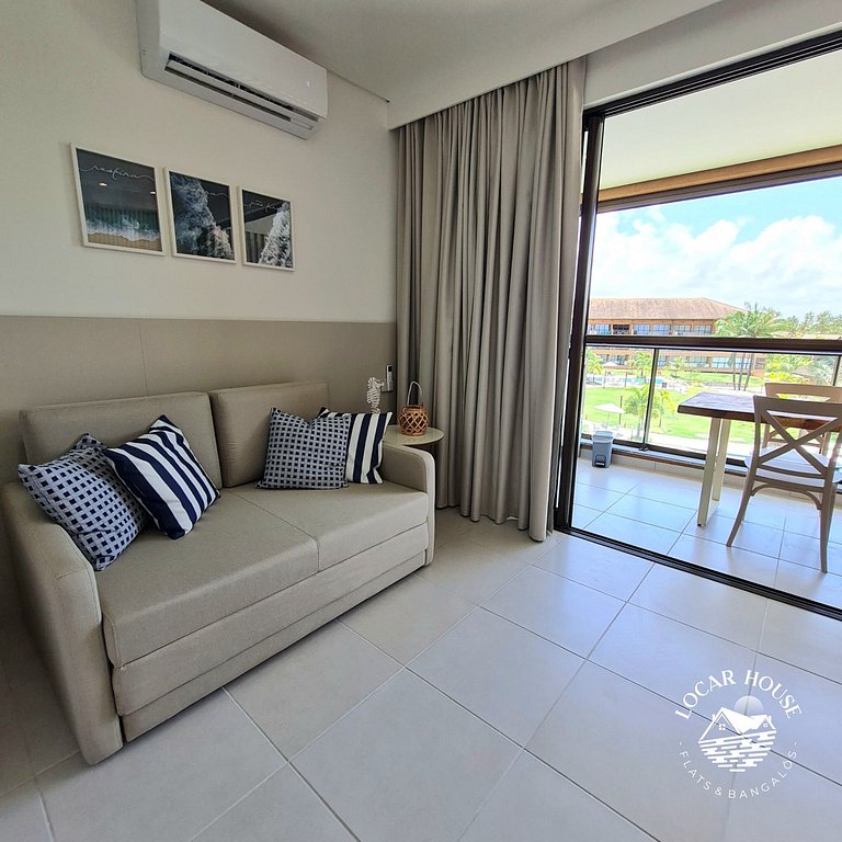 Flat 108 CM super luxo no Eco Resort Praia dos Carneiros ao