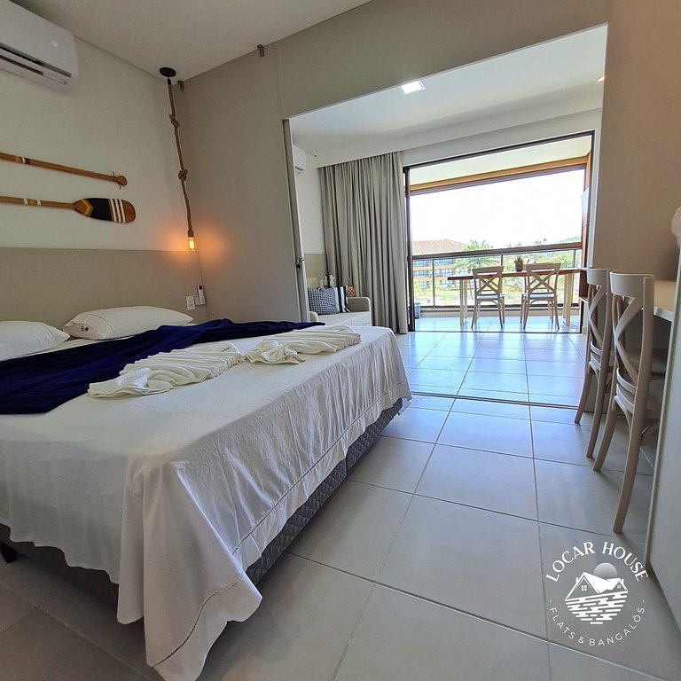 Flat 108 CM super luxo no Eco Resort Praia dos Carneiros ao