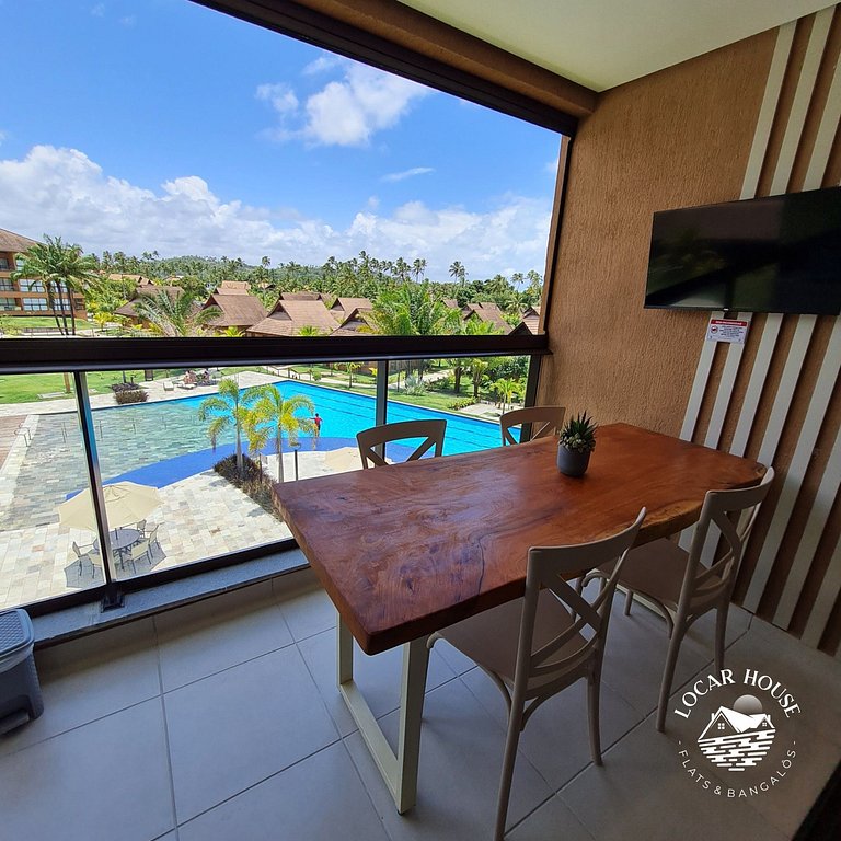 Flat 108 CM super luxo no Eco Resort Praia dos Carneiros ao