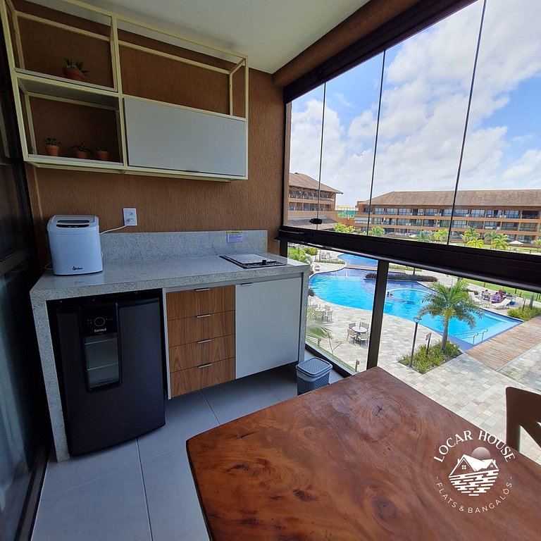 Flat 108 super luxo no Eco Resort Praia dos Carneiros ao lad