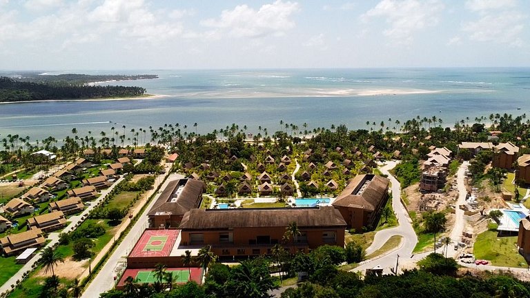 Flat 108 CM super luxo no Eco Resort Praia dos Carneiros ao