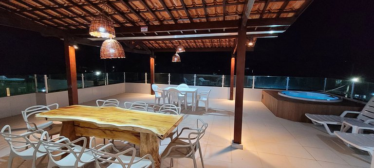 Penthouse at Maria Farinha Beach with Jacuzzi – Flat 203