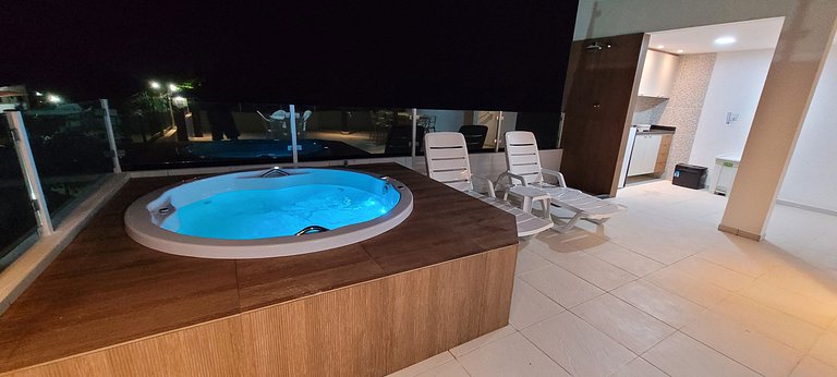 Ático en la Playa de Maria Farinha con Jacuzzi – Departament