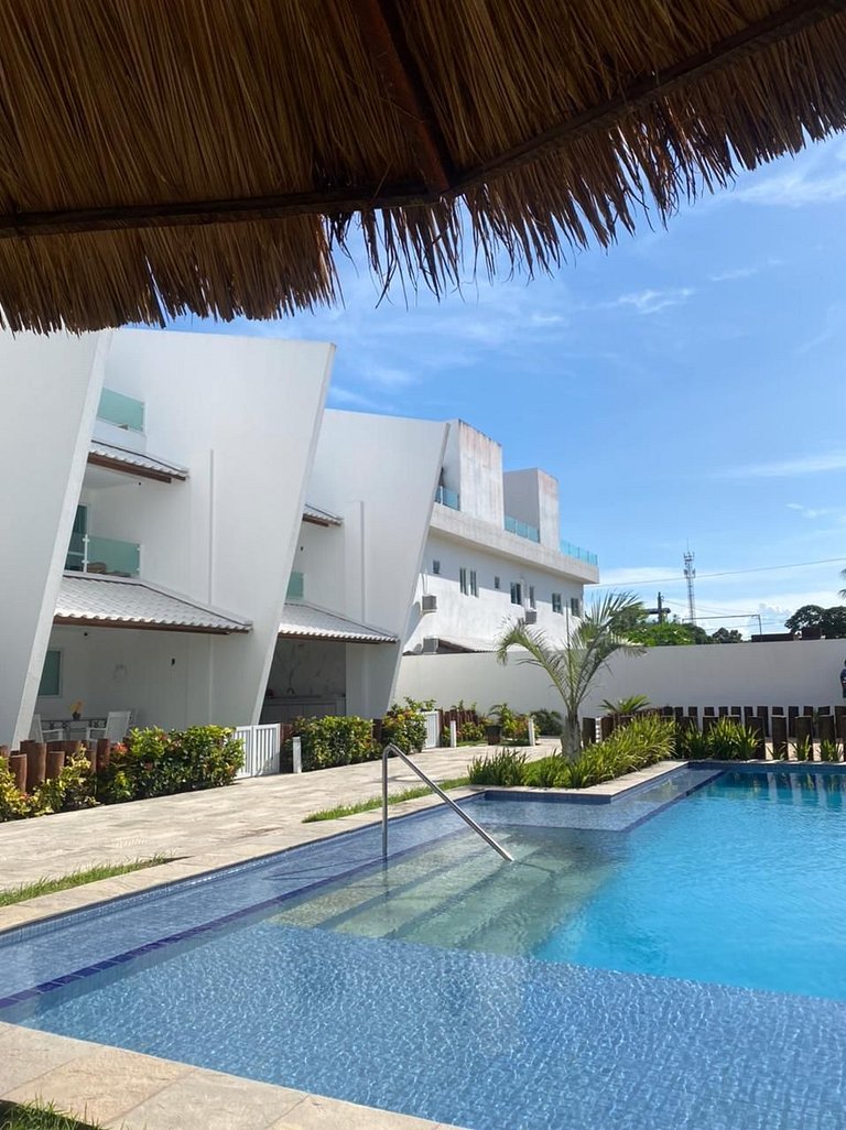 Penthouse at Maria Farinha Beach with Jacuzzi – Flat 204