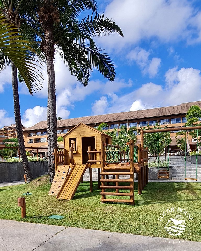 Flat 107 EM Luxo com varanda gourmet no Eco Resort Praia dos