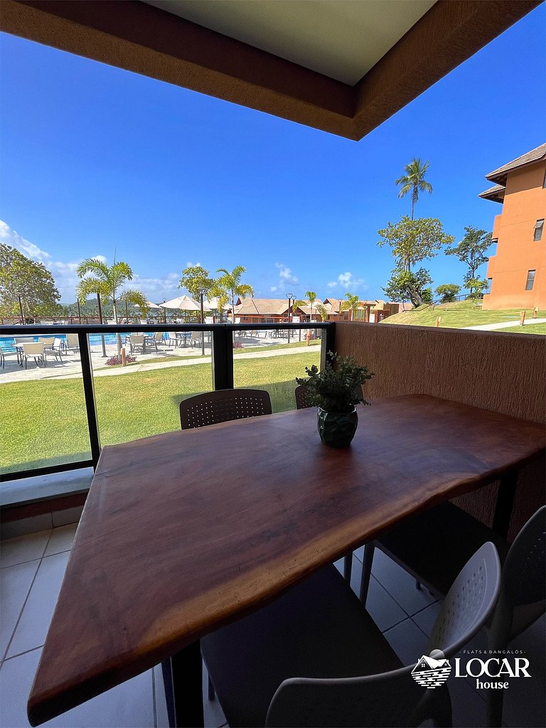 Flat Térreo com vista para a Praia dos Carneiros e varanda G