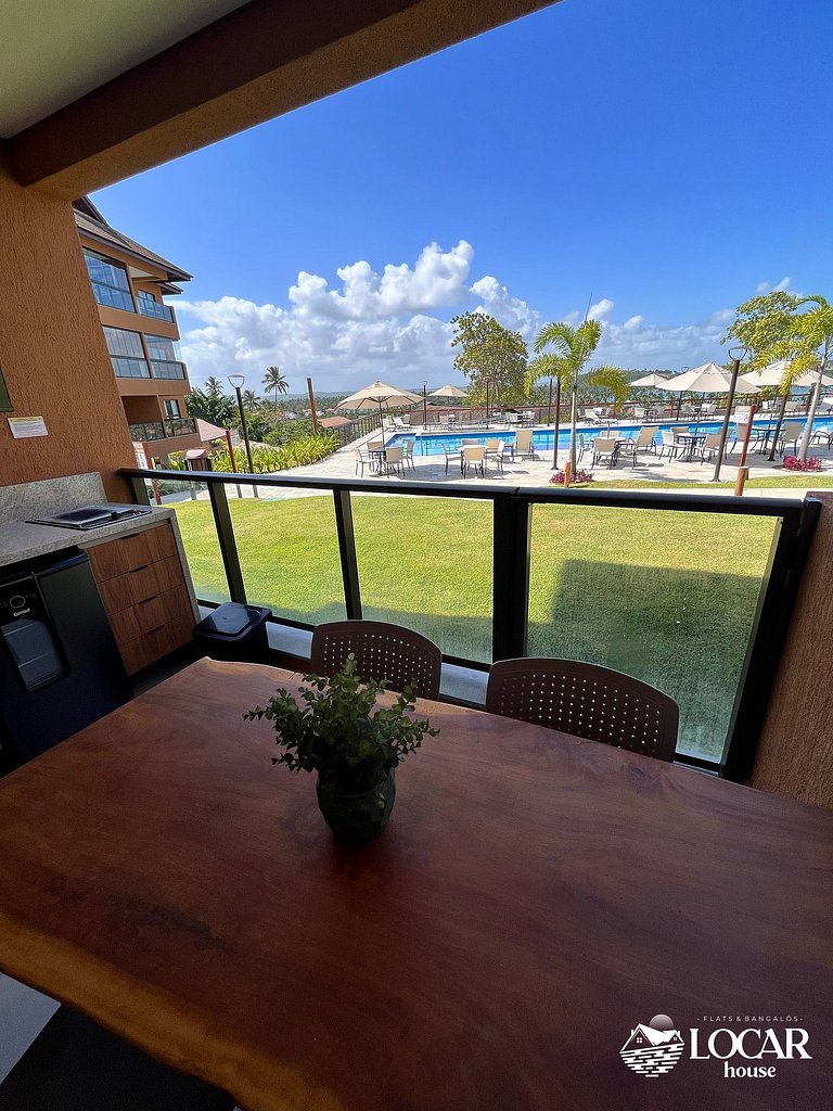 Flat Térreo com vista para a Praia dos Carneiros e varanda G