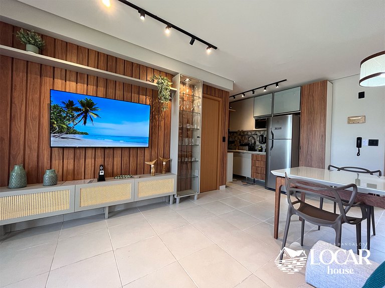 Flat Térreo com vista para a Praia dos Carneiros e varanda G