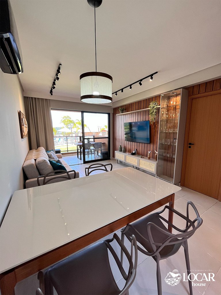 Flat Térreo com vista para a Praia dos Carneiros e varanda G