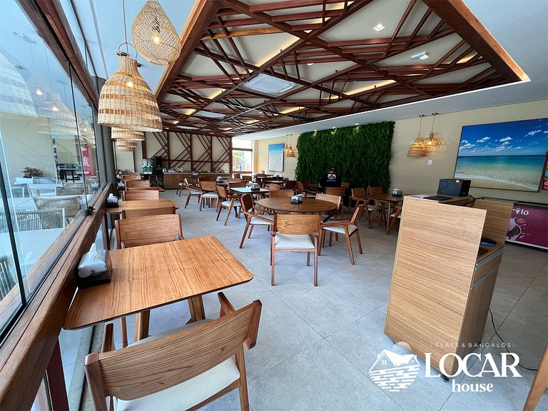 Flat premium com varanda gourmet no Makia Resort em Muro Alt