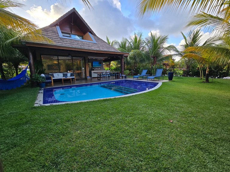 Bungaló Súper Lujo con Piscina Privada y Balcón Gourmet en e