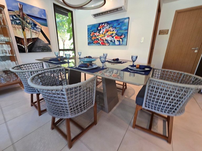 Bungaló Súper Lujo con Piscina Privada y Balcón Gourmet en e