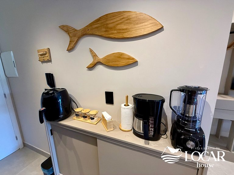 Refúgio Premium com Varanda Gourmet e Jardim Privativo no Cu