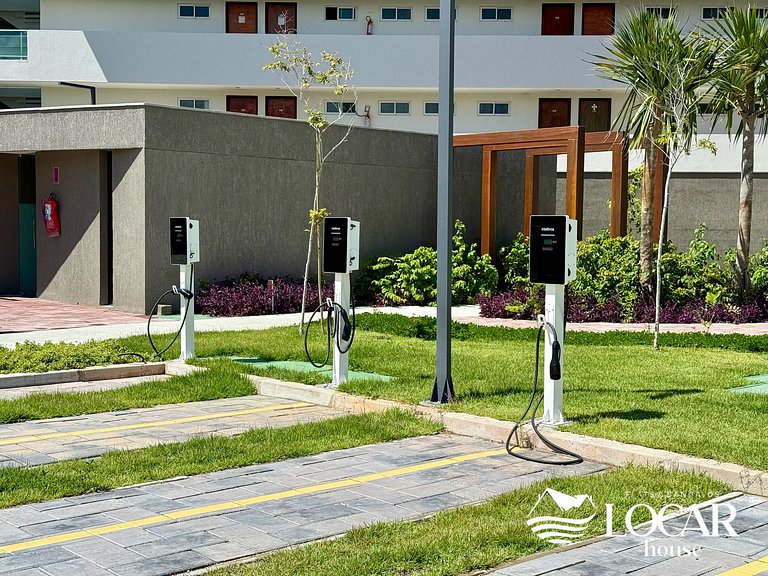 Flat Luxo com varanda gourmet e jardim privativo