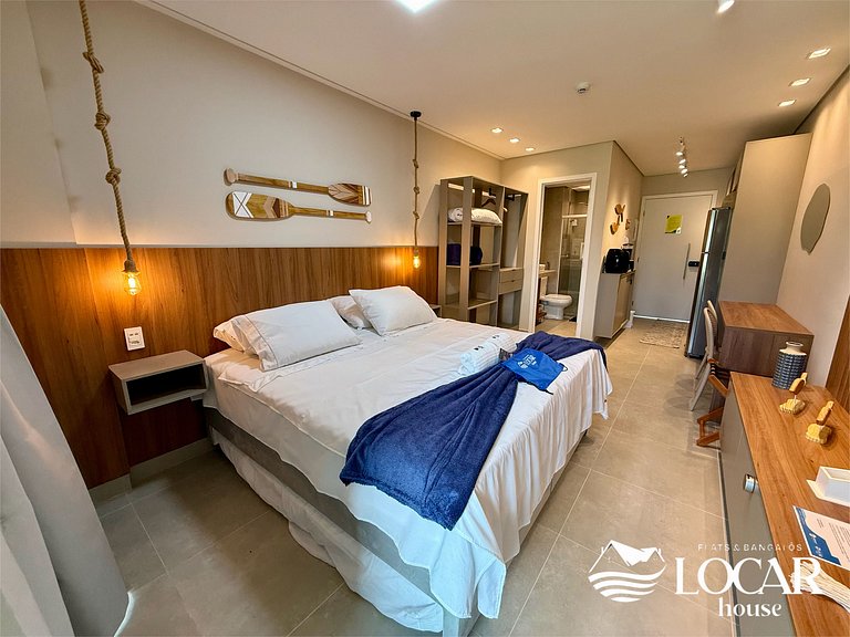 Flat com varanda gourmet e jardim privativo - CUPE - Flat 01