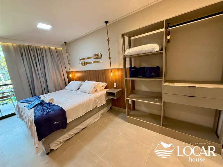 Flat com varanda gourmet e jardim privativo - CUPE - Flat 01