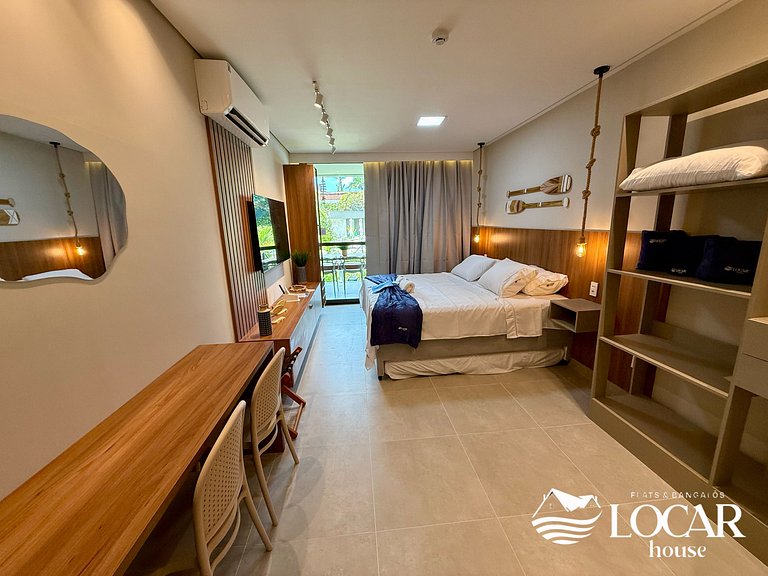 Flat com varanda gourmet e jardim privativo - CUPE - Flat 01