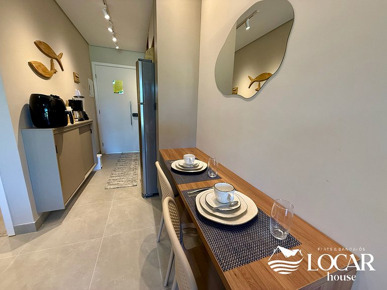 Flat com varanda gourmet e jardim privativo - CUPE - Flat 01