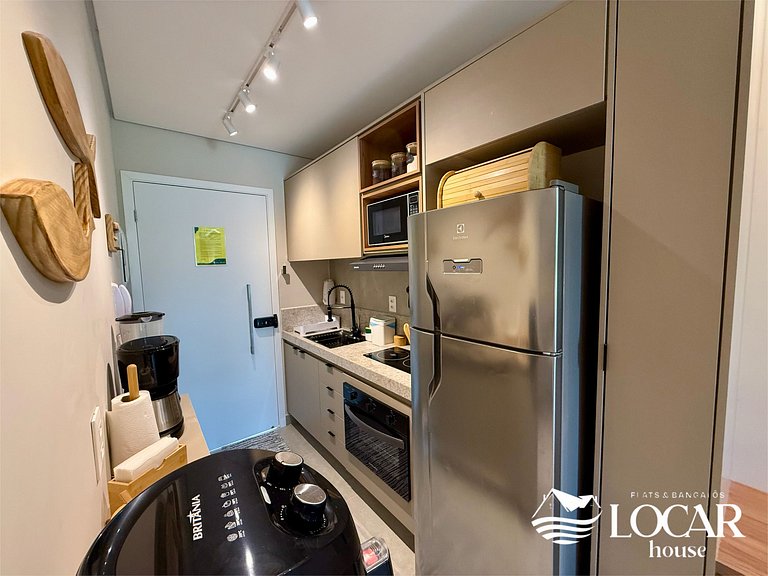 Flat com varanda gourmet e jardim privativo - CUPE - Flat 01