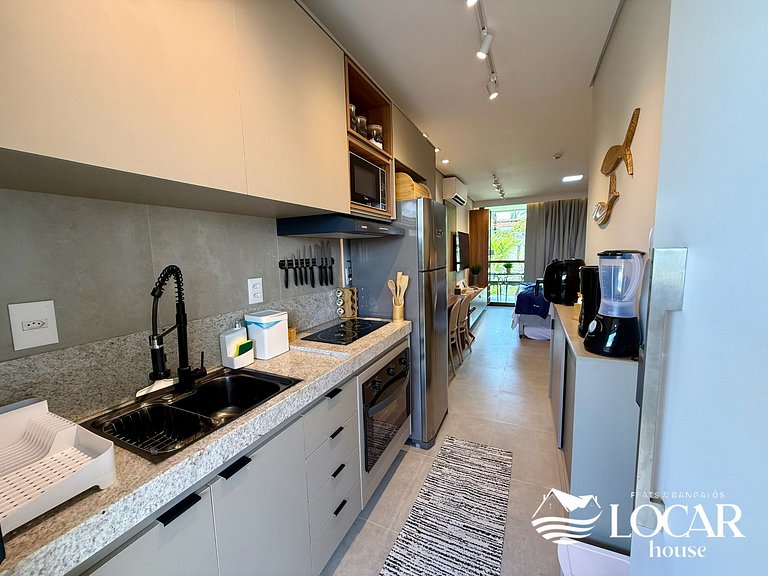 Flat com varanda gourmet e jardim privativo - CUPE - Flat 01