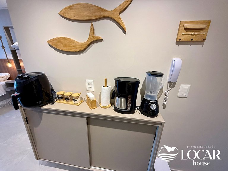 Flat com varanda gourmet e jardim privativo - CUPE - Flat 01