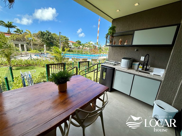 Flat com varanda gourmet e jardim privativo - CUPE - Flat 01