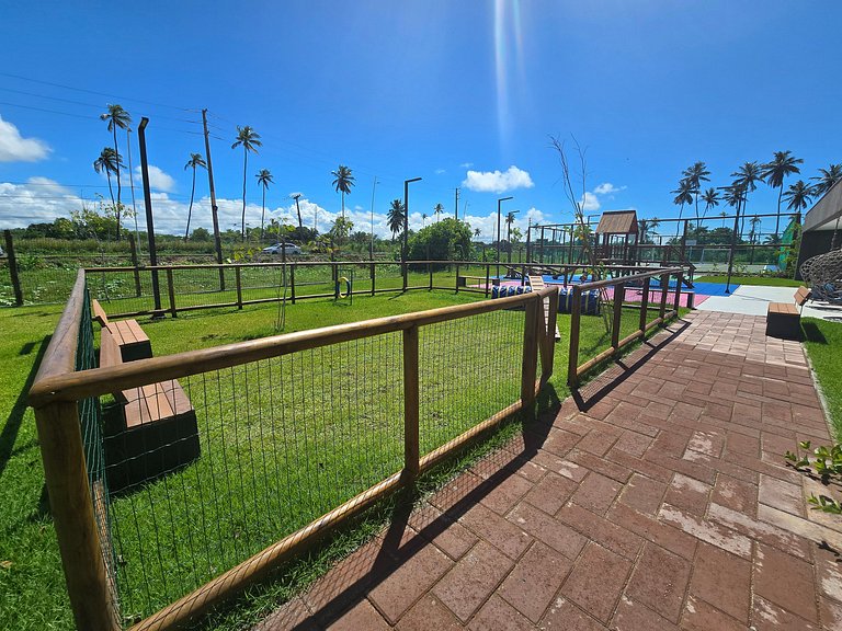Flat Luxo com varanda gourmet e jardim privativo