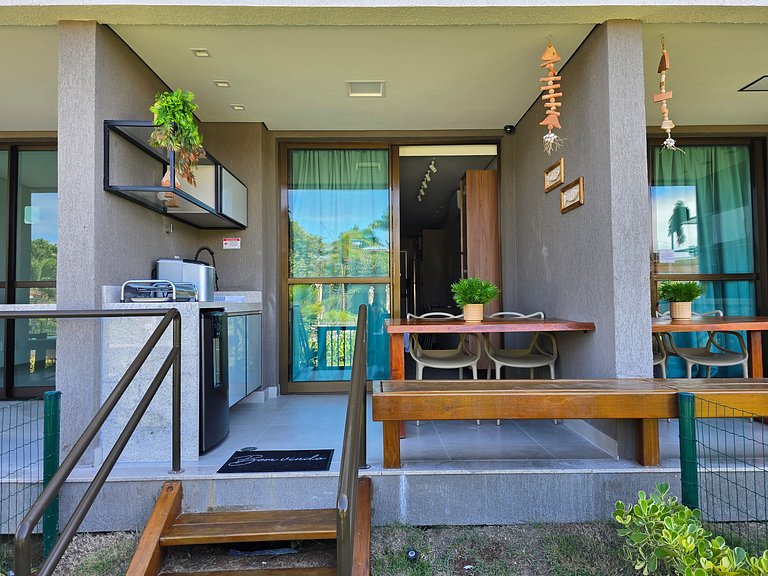 Flat com varanda gourmet e jardim privativo - CUPE - Flat 01