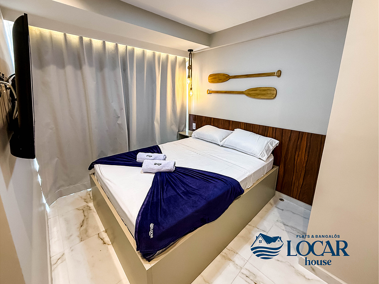 Flat Luxo para 4 pessoas no centro de Porto de Galinhas - Fl