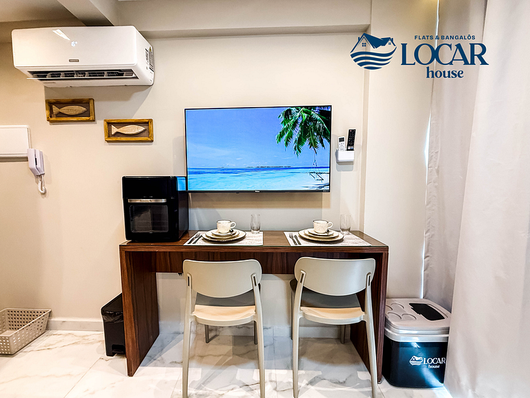 Flat Luxo para 4 pessoas no centro de Porto de Galinhas - Fl