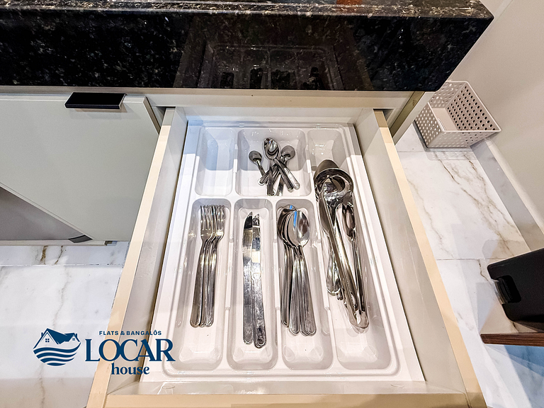 Flat Luxo para 4 pessoas no centro de Porto de Galinhas - Fl