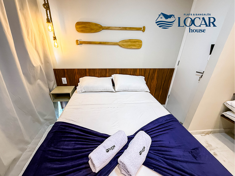 Flat Luxo para 4 pessoas no centro de Porto de Galinhas - Fl