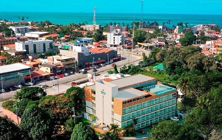 Flat Luxo para 4 pessoas no centro de Porto de Galinhas - Fl