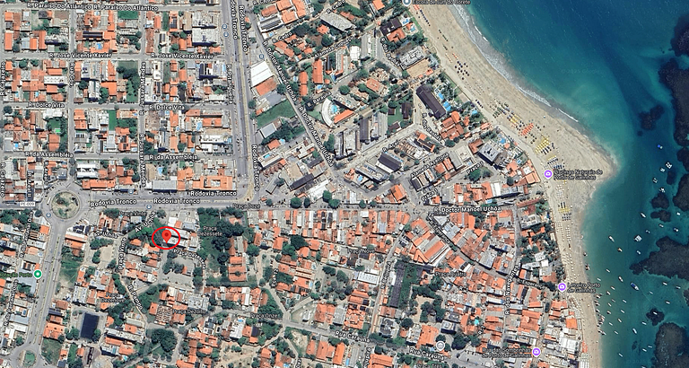 Flat 305 completo no centro de Porto de Galinhas