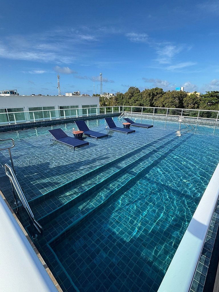 Flat para 4 pessoas no centro de Porto de Galinhas