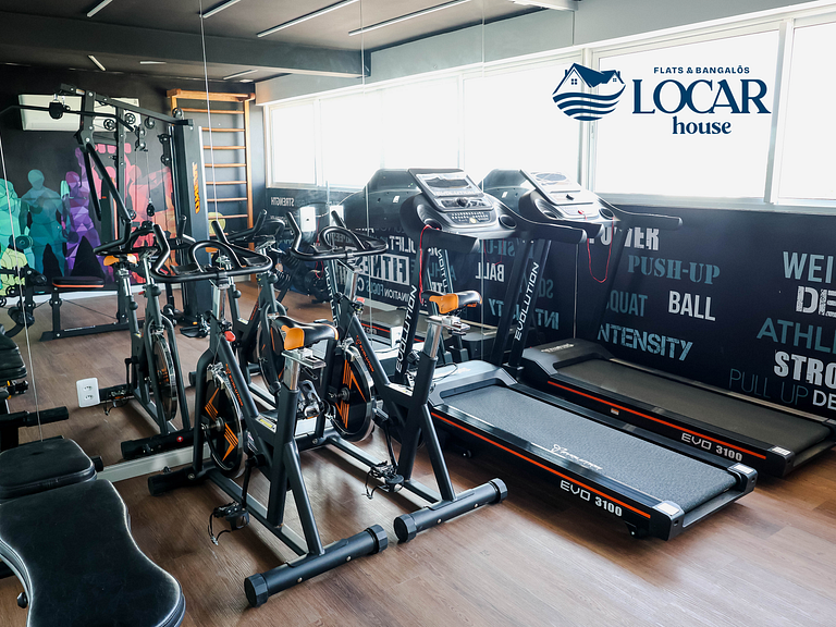 Flat 305 completo no centro de Porto de Galinhas