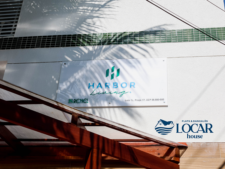 Flat 305 completo no centro de Porto de Galinhas