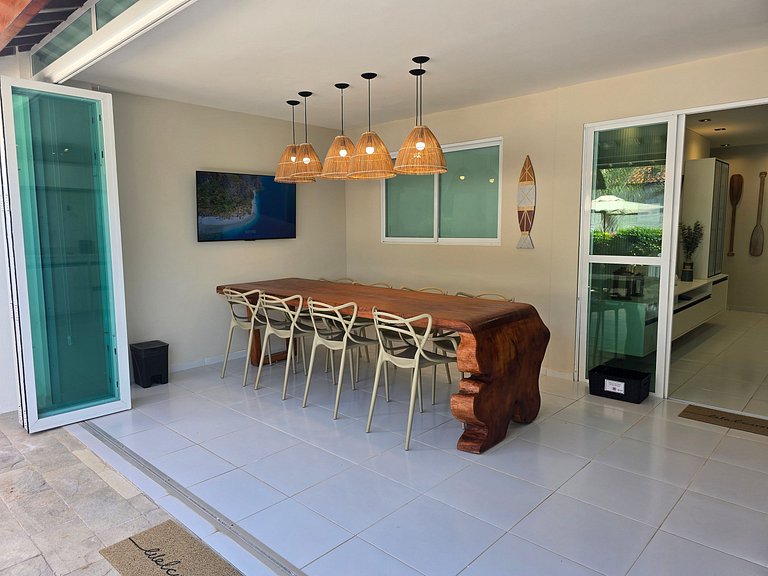 Flat Térreo Frente à Piscina com varanda gourmet - Flat 104