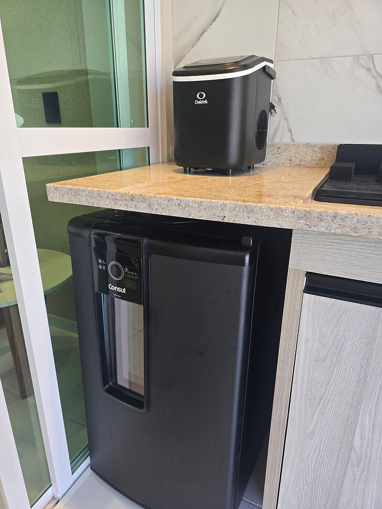 Flat Térreo Frente à Piscina com varanda gourmet - Flat 104