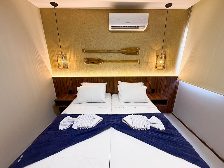 Flat Premium Naay no térreo pé na areia- 8 pessoas