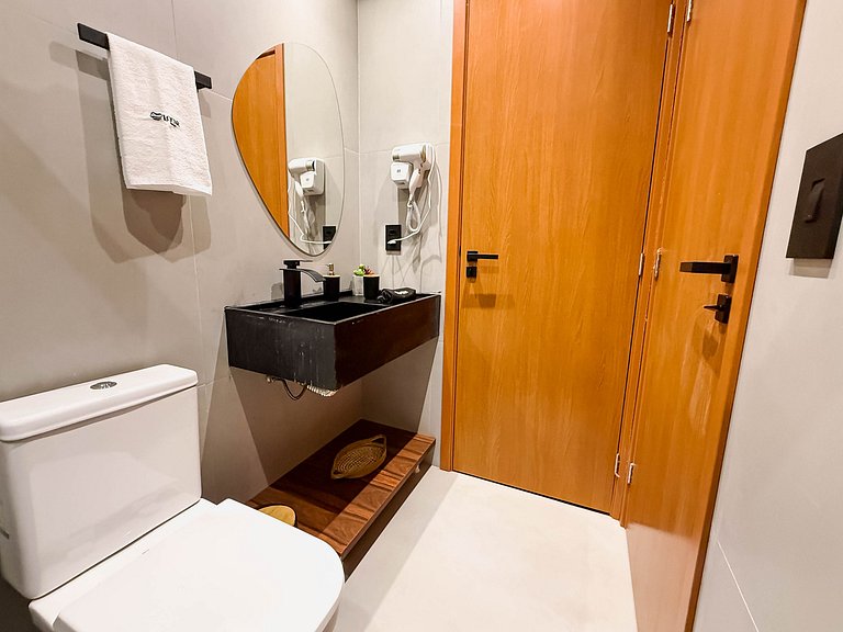 Flat Premium Naay no térreo pé na areia- 8 pessoas