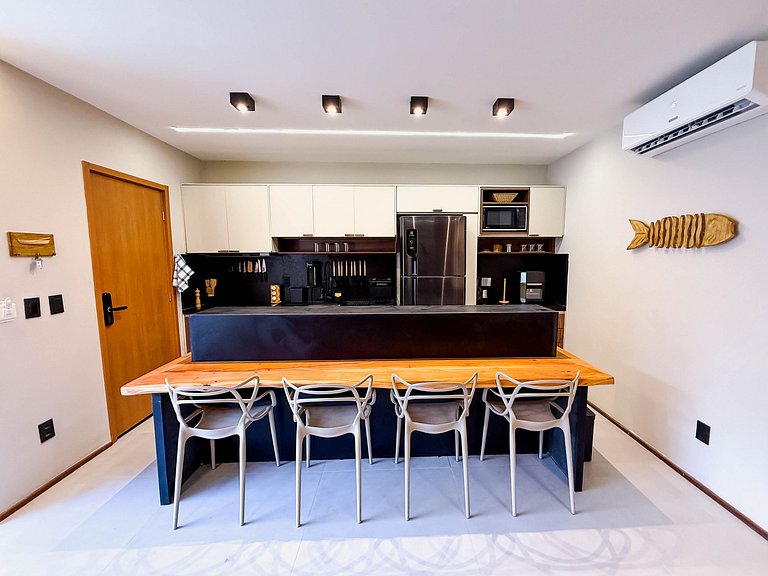 Flat Premium Naay no térreo pé na areia- 8 pessoas