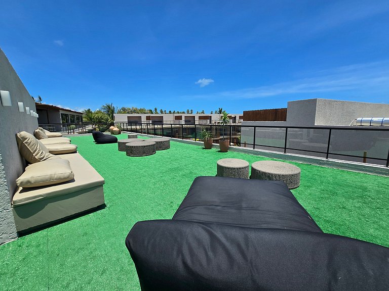 Flat Premium Naay no térreo pé na areia- 8 pessoas