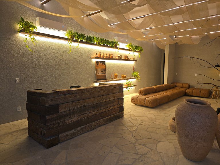 Flat Luxo Beira Mar na Rota dos Milagres 8 pessoas