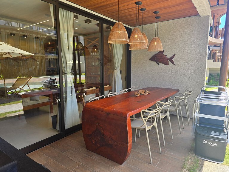 Flat Luxo Beira Mar na Rota dos Milagres 8 pessoas