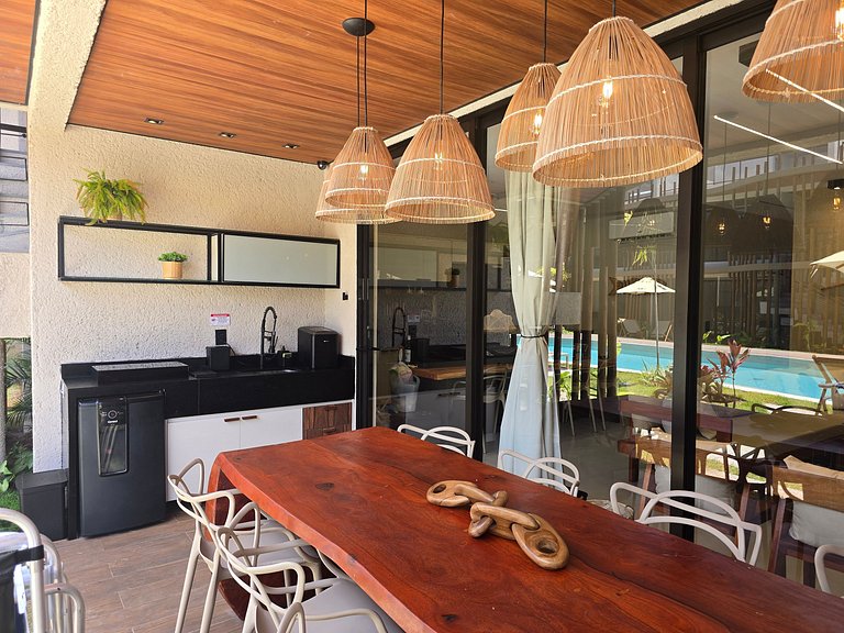 Flat Luxo Beira Mar na Rota dos Milagres 8 pessoas