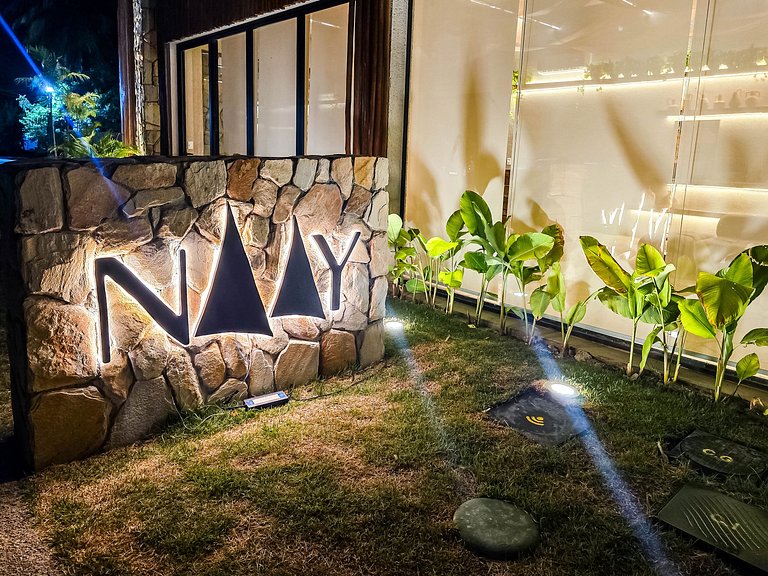 Flat Premium Naay no térreo pé na areia- 8 pessoas