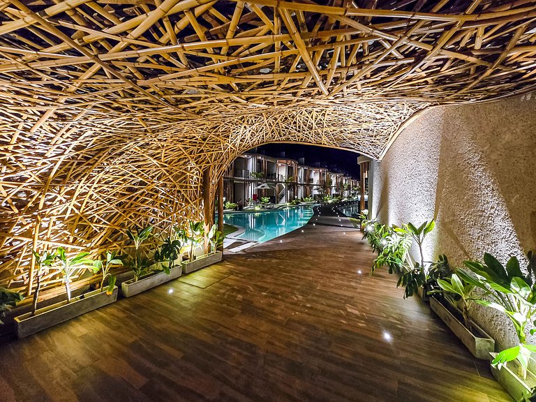 Flat Premium Naay no térreo pé na areia- 8 pessoas