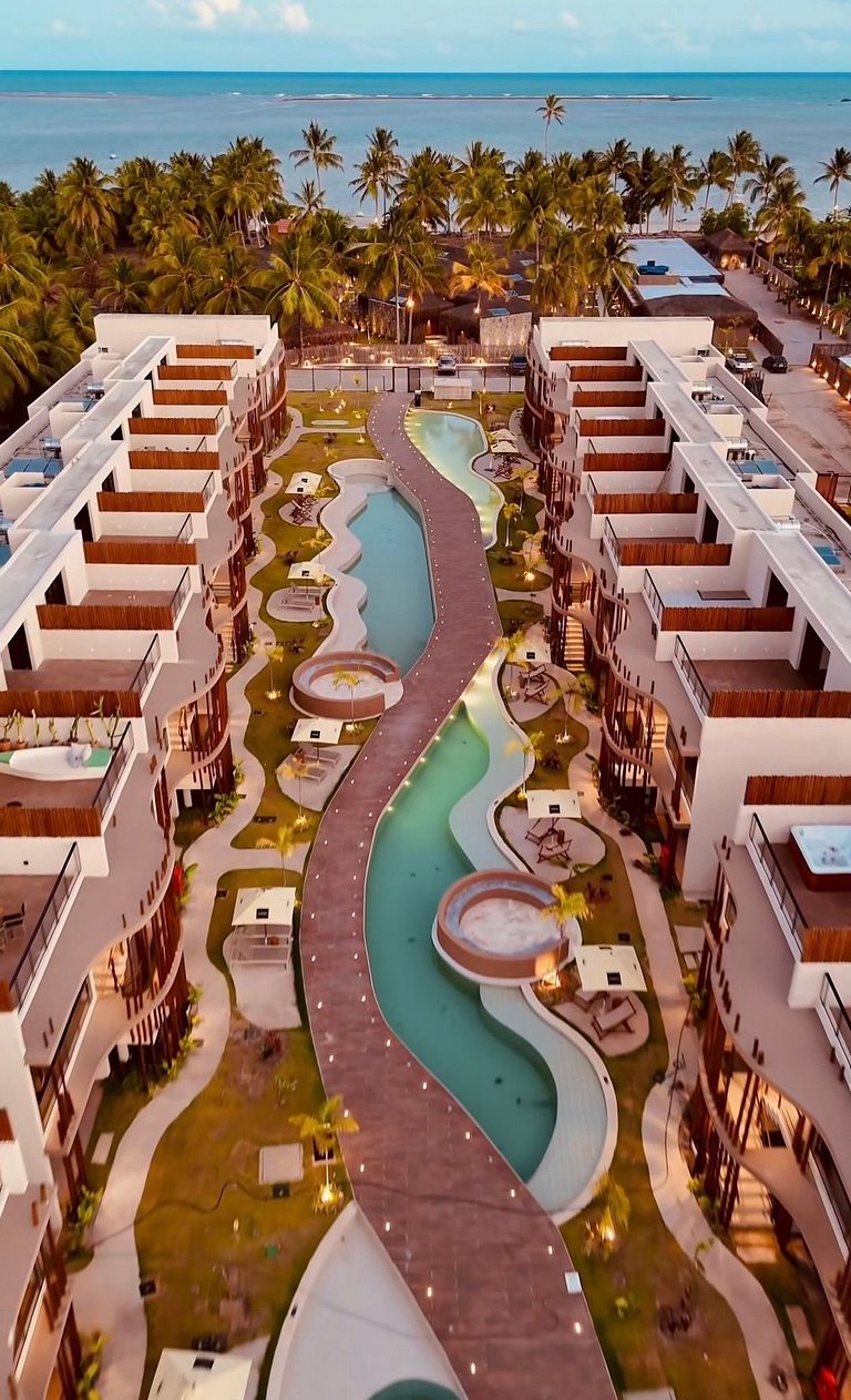 Flat Luxo Beira Mar na Rota dos Milagres 8 pessoas